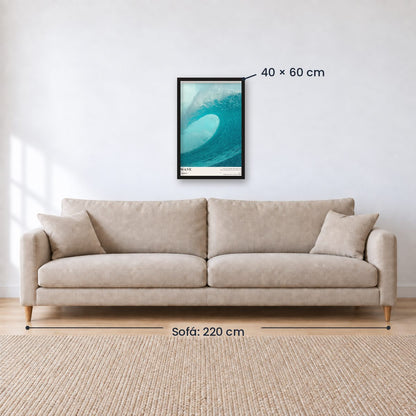 Cuadro Decorativo Surf, Playa, Tabla, Olas y Arena