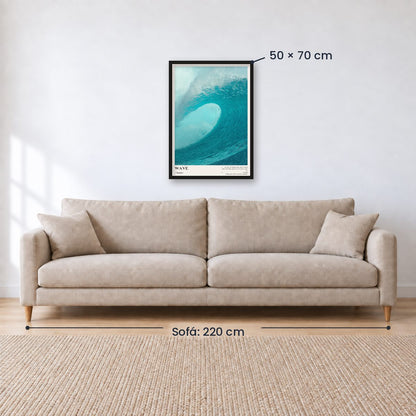 Cuadro Decorativo Surf, Playa, Tabla, Olas y Arena