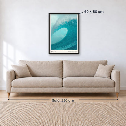 Cuadro Decorativo Surf, Playa, Tabla, Olas y Arena