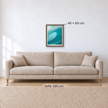 Cuadro Decorativo Surf, Playa, Tabla, Olas y Arena