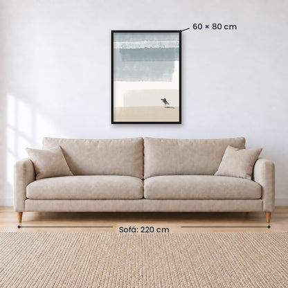 Cuadro Decorativo Surf, Playa, Tabla, Olas y Arena VI