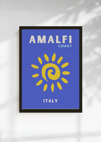 Cuadro Decorativo Travel, Amalfi, Italia, Sol Azul Marino