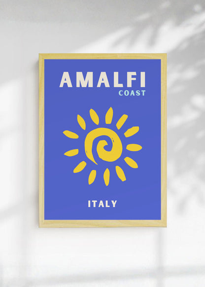 Cuadro Decorativo Travel, Amalfi, Italia, Sol Azul Marino