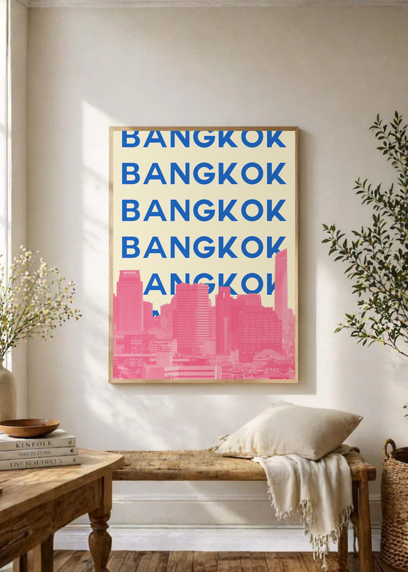 Skyline Azul Rosa