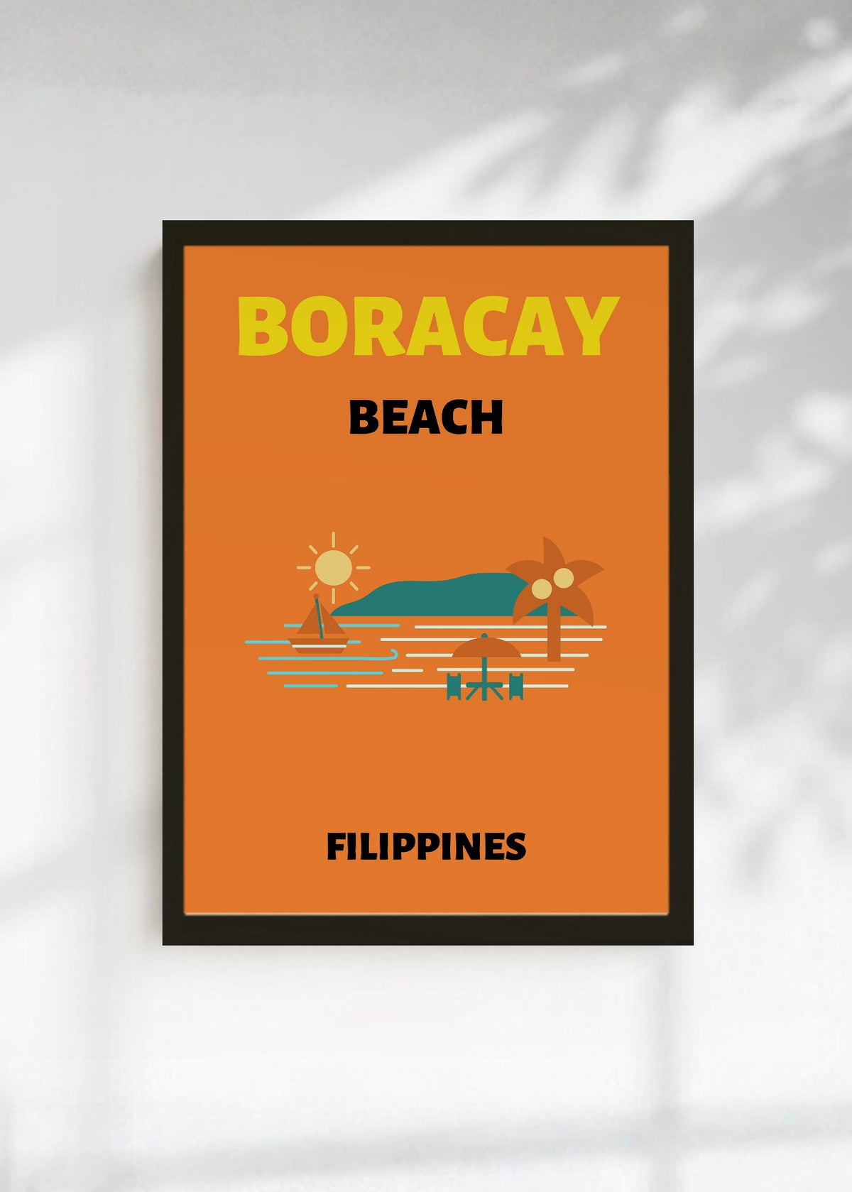 Cuadro Decorativo Travel, Boracay, Filipinas, Isla Naranja