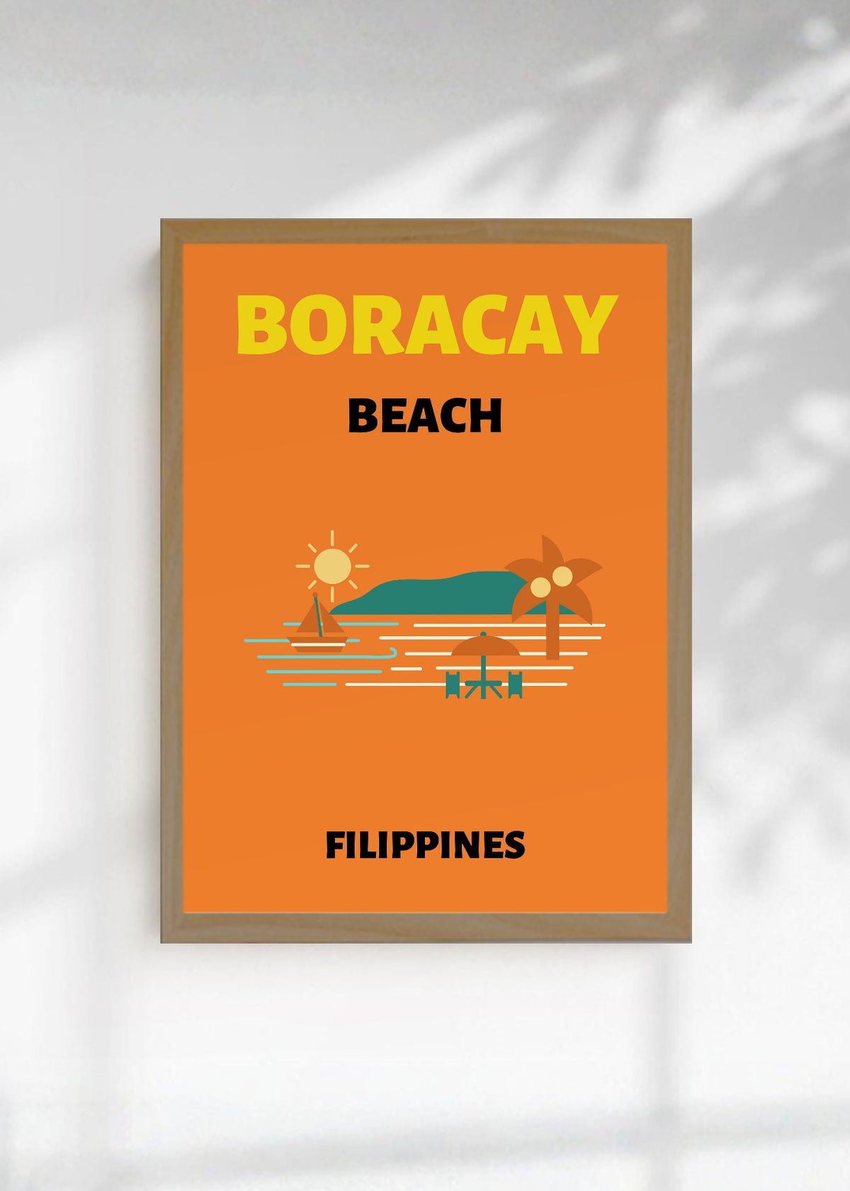 Cuadro Decorativo Travel, Boracay, Filipinas, Isla Naranja