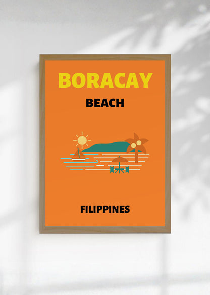 Cuadro Decorativo Travel, Boracay, Filipinas, Isla Naranja