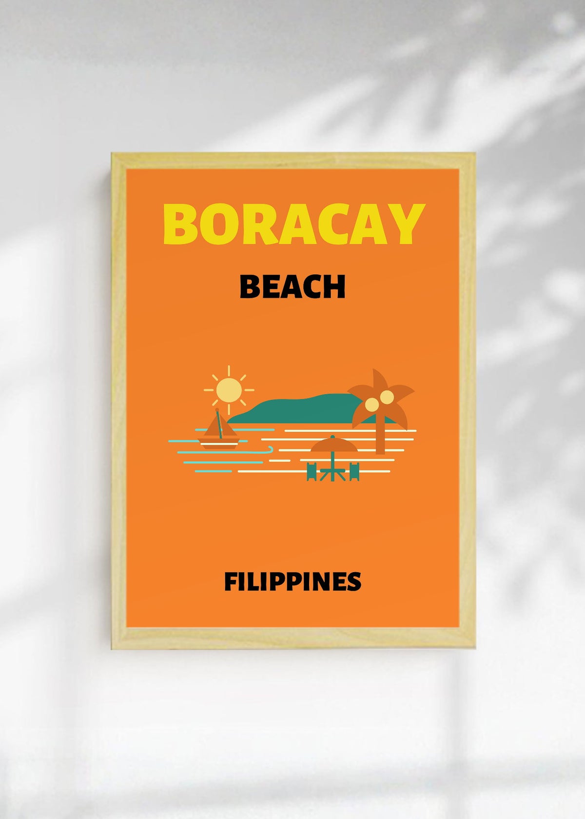 Cuadro Decorativo Travel, Boracay, Filipinas, Isla Naranja