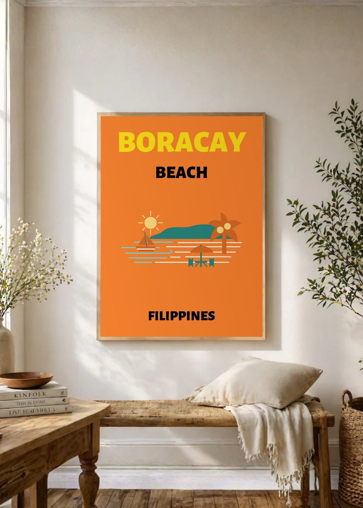 Cuadro Decorativo Travel, Boracay, Filipinas, Isla Naranja