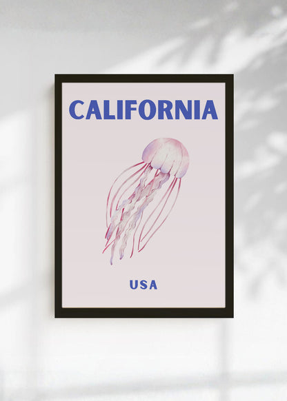 Cuadro Decorativo Travel, California USA, Medusa Rosa