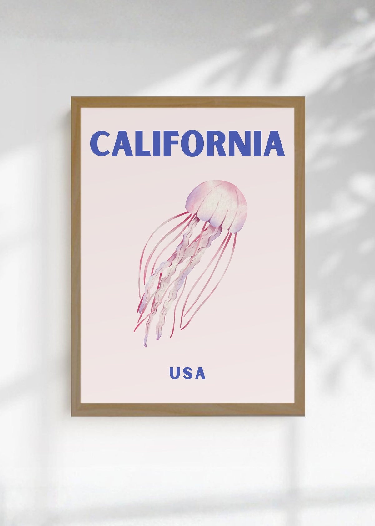 Cuadro Decorativo Travel, California USA, Medusa Rosa
