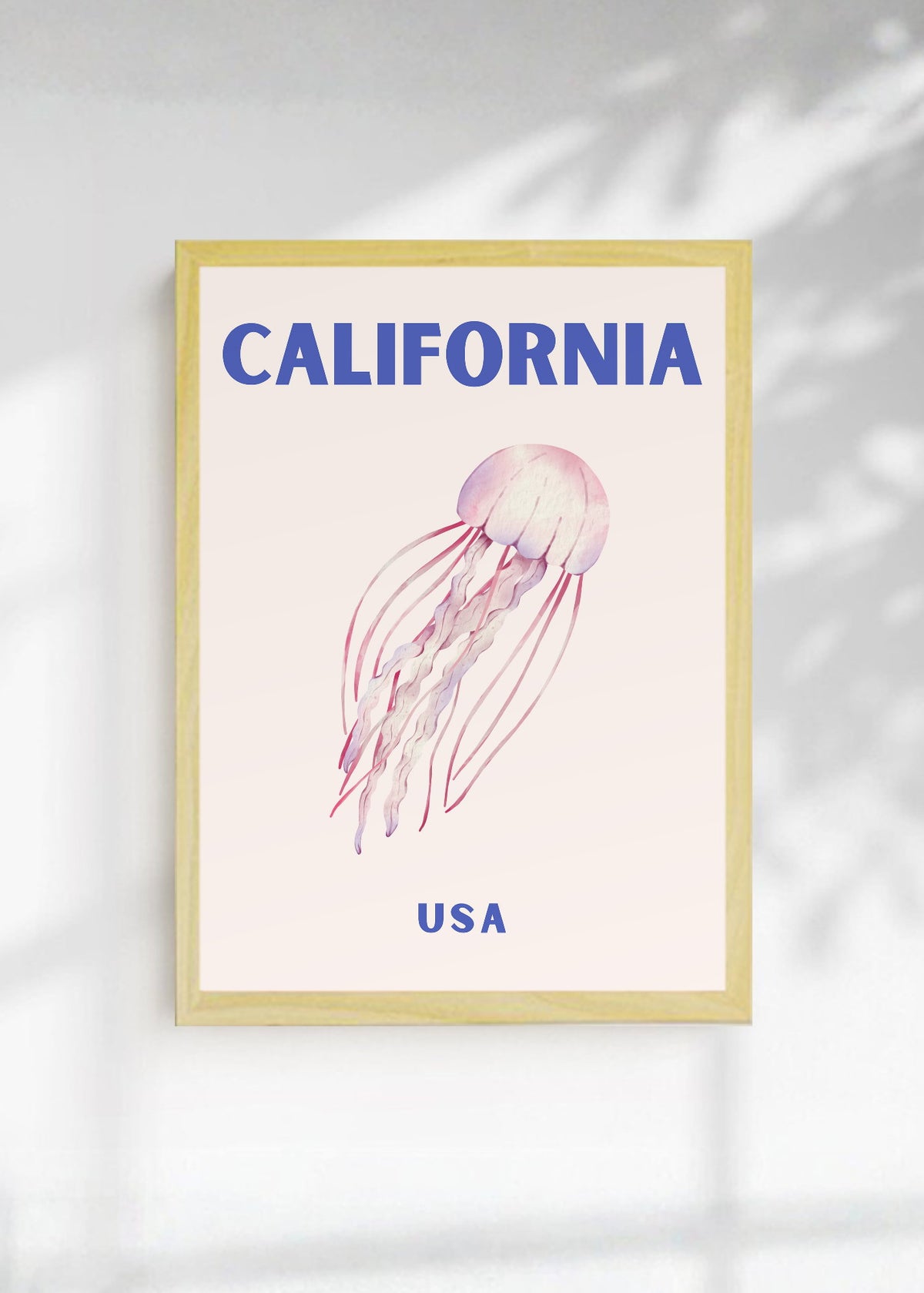 Cuadro Decorativo Travel, California USA, Medusa Rosa