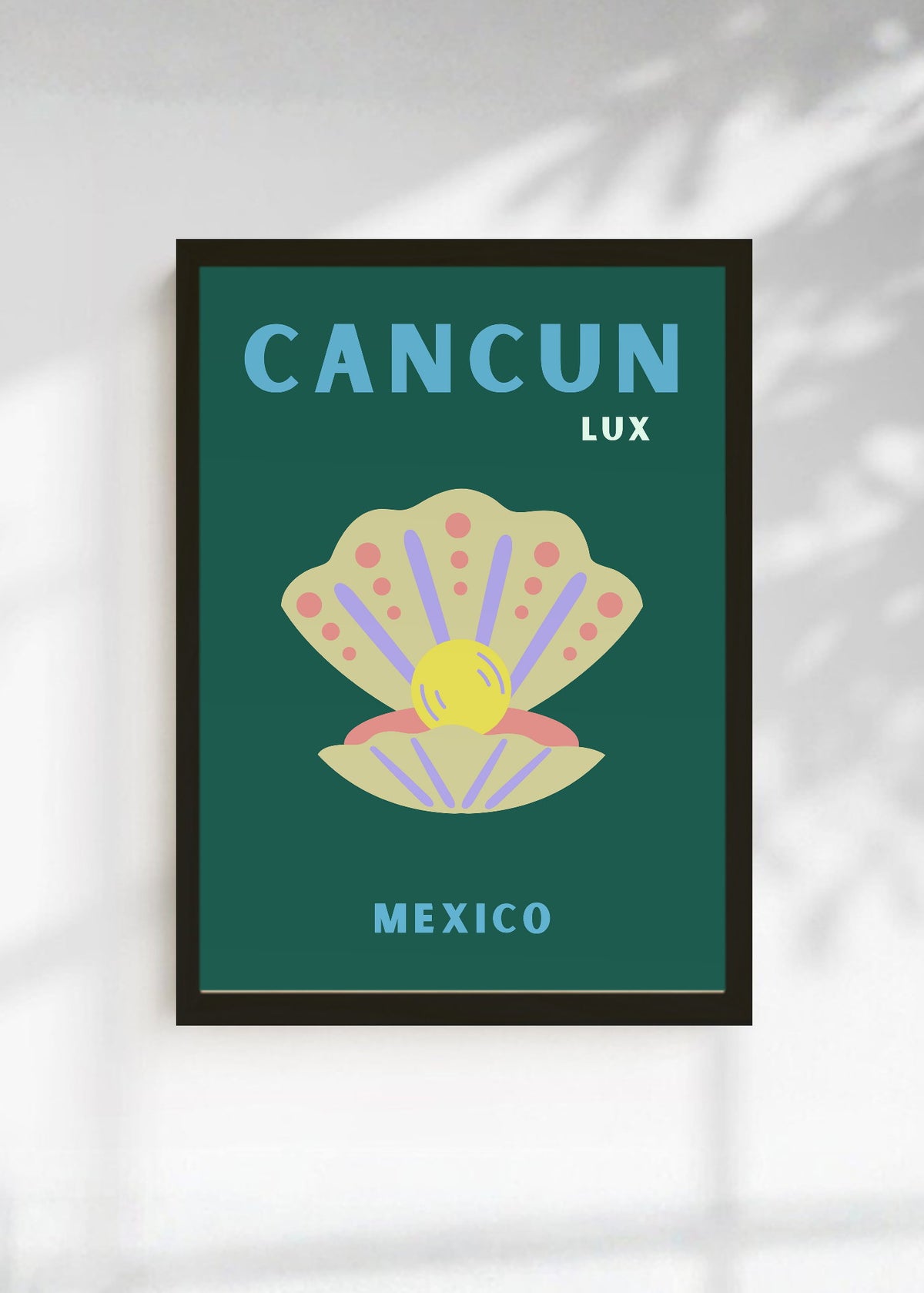 Cuadro Decorativo Travel, Cancún, México, Ostra Verde Oscuro