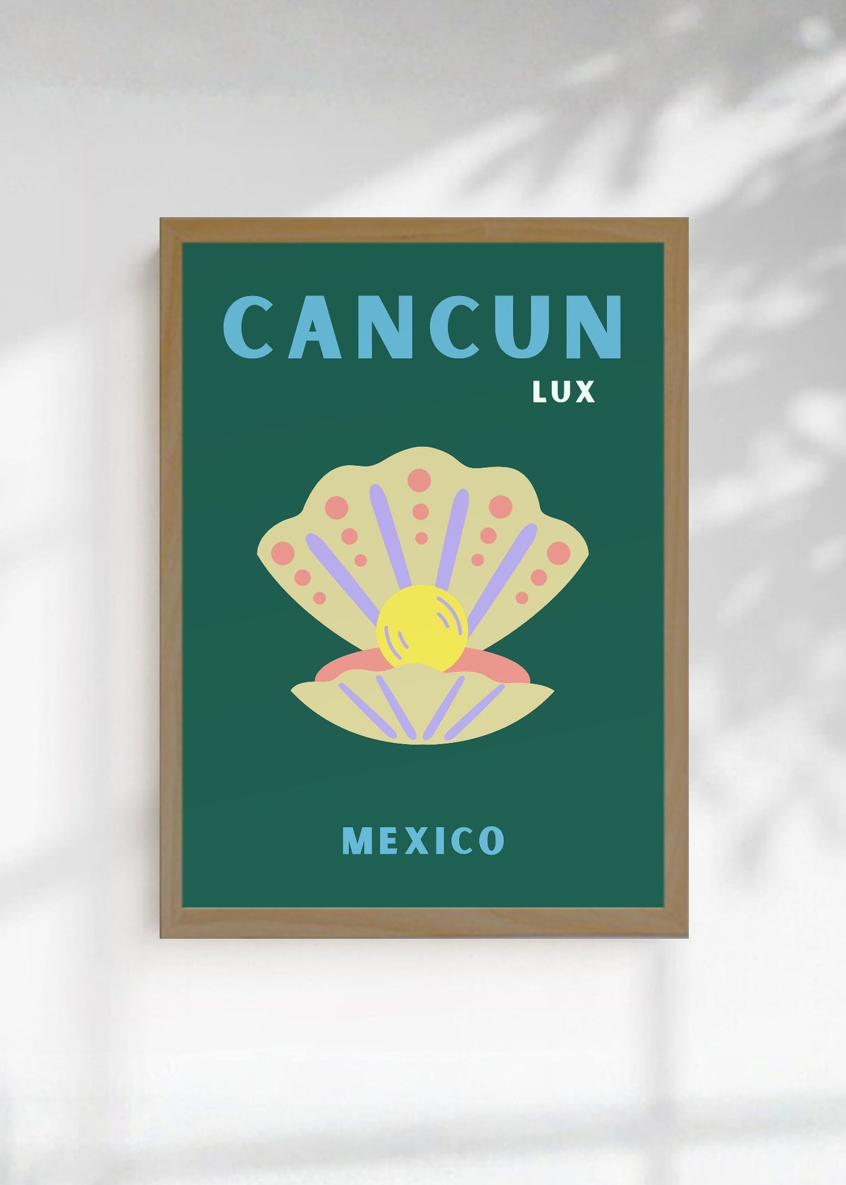 Cuadro Decorativo Travel, Cancún, México, Ostra Verde Oscuro