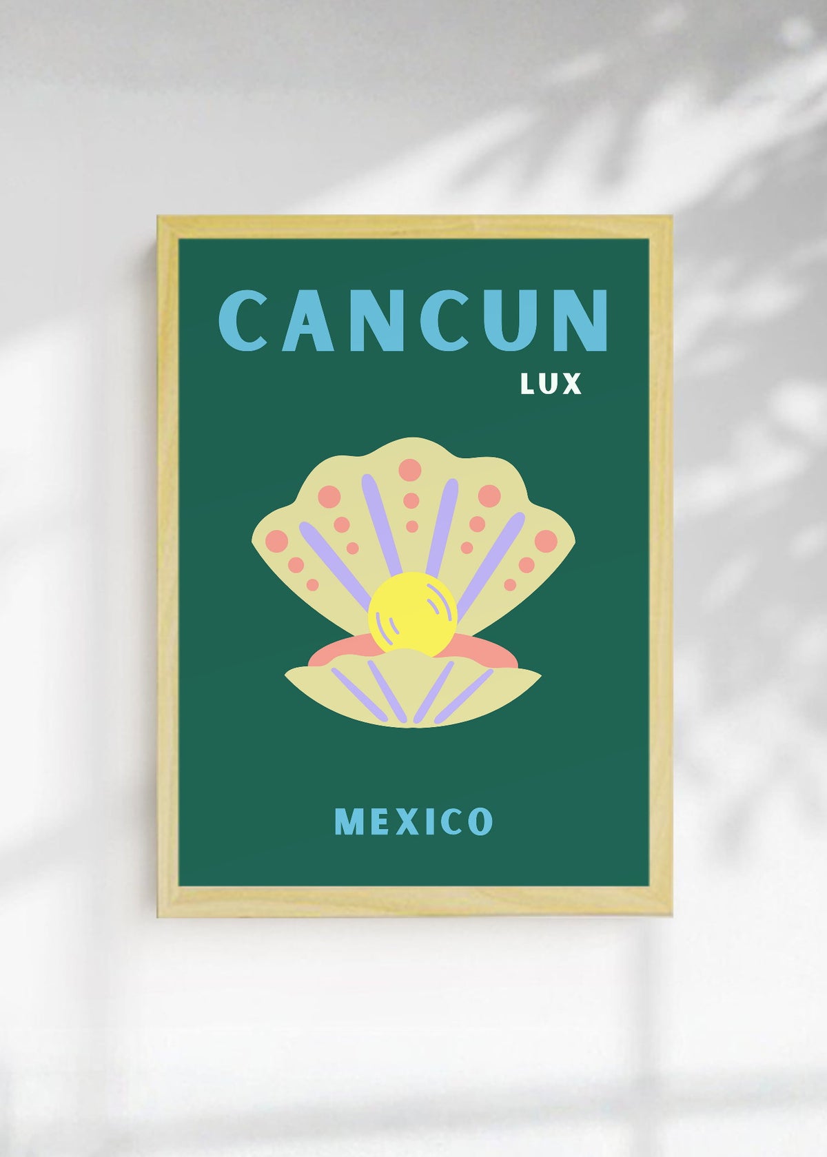 Cuadro Decorativo Travel, Cancún, México, Ostra Verde Oscuro