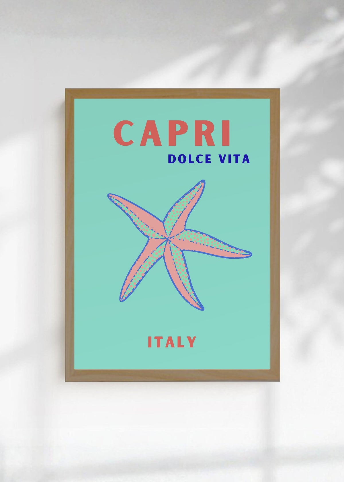 Cuadro Decorativo Travel, Capri, Italia, Estrella Mar Menta