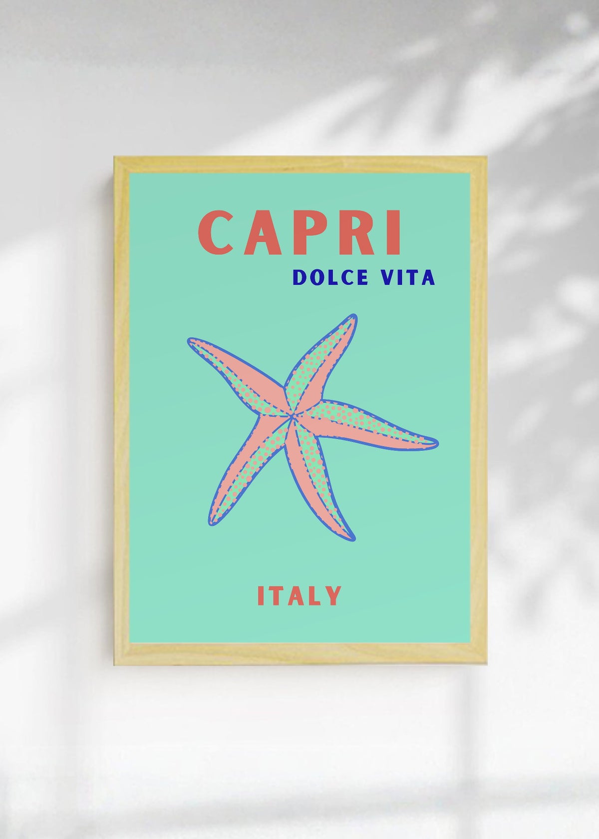 Cuadro Decorativo Travel, Capri, Italia, Estrella Mar Menta