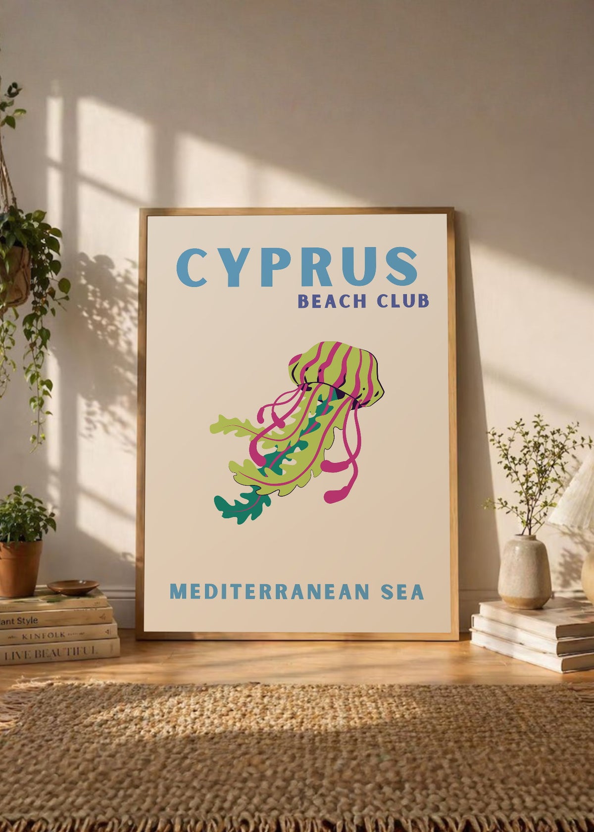 Cuadro Decorativo Travel, Chipre, Medusa Crema