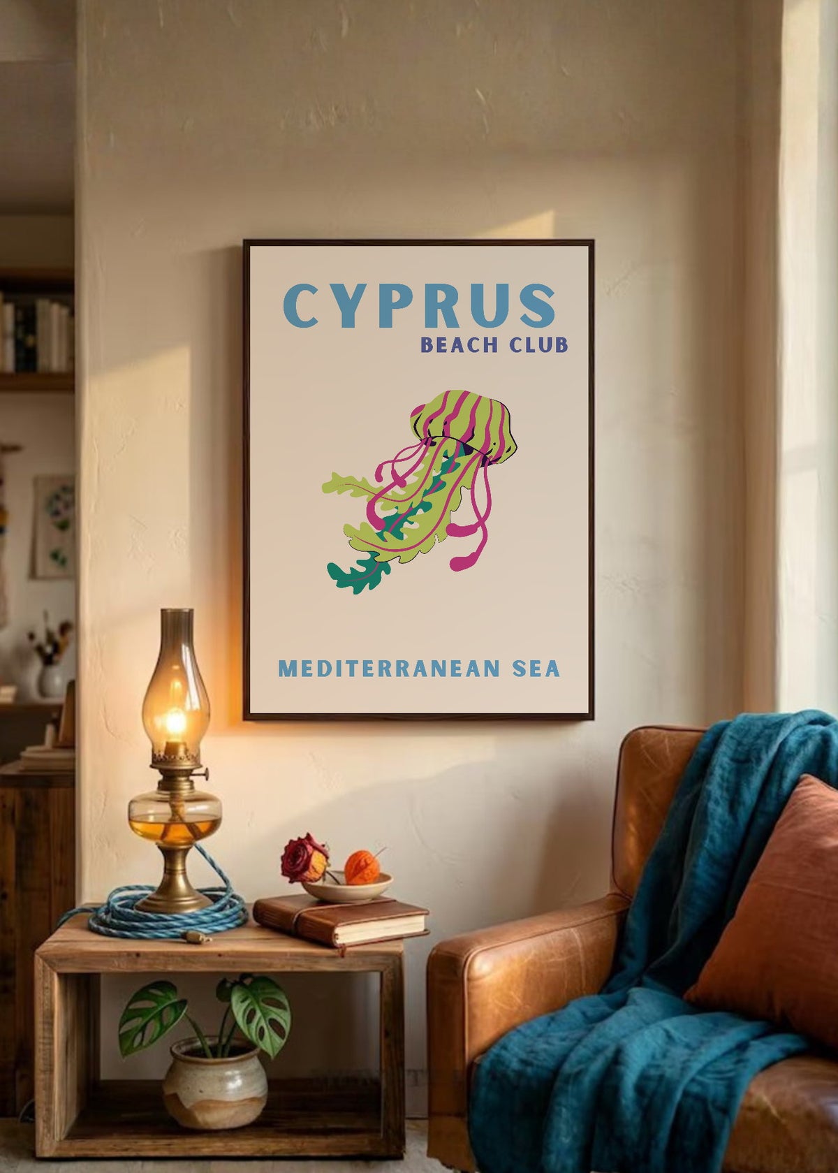 Cuadro Decorativo Travel, Chipre, Medusa Crema