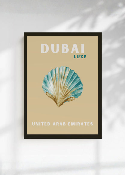 Cuadro Decorativo Travel, Dubai, Emiratos, Caracol Beige