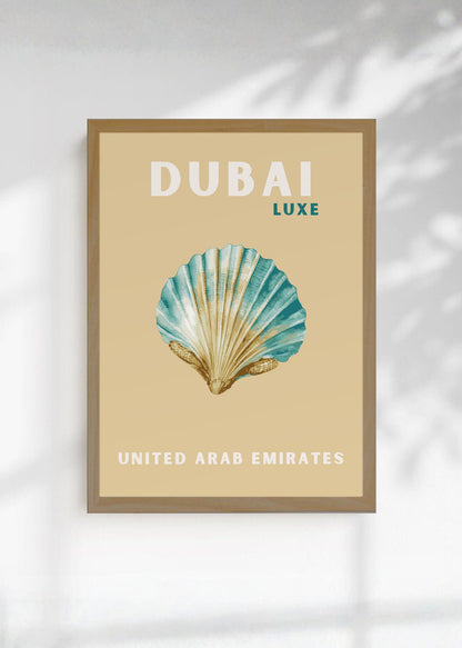 Cuadro Decorativo Travel, Dubai, Emiratos, Caracol Beige