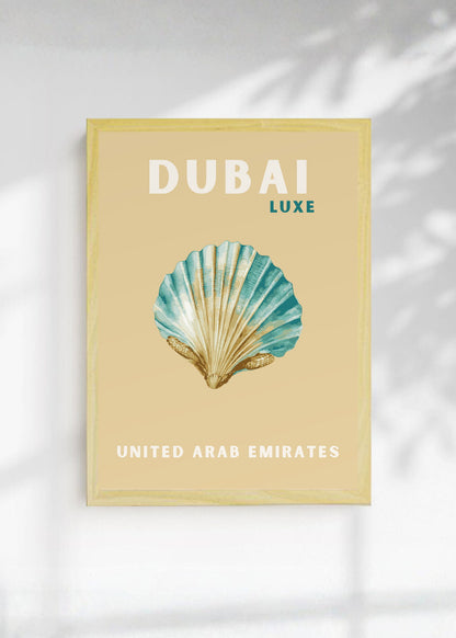 Cuadro Decorativo Travel, Dubai, Emiratos, Caracol Beige