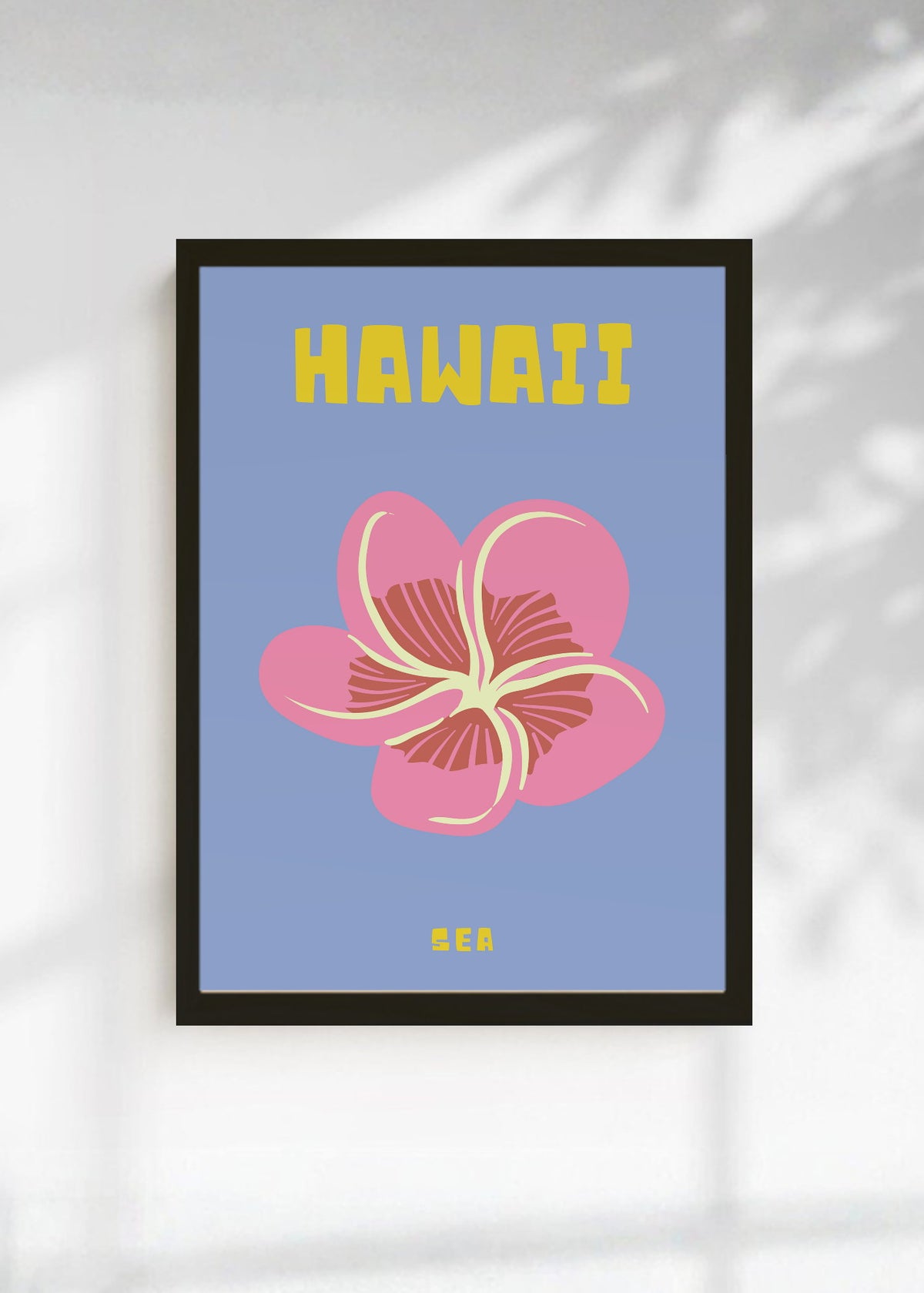 Cuadro Decorativo Travel, Hawaii, Flor Violeta