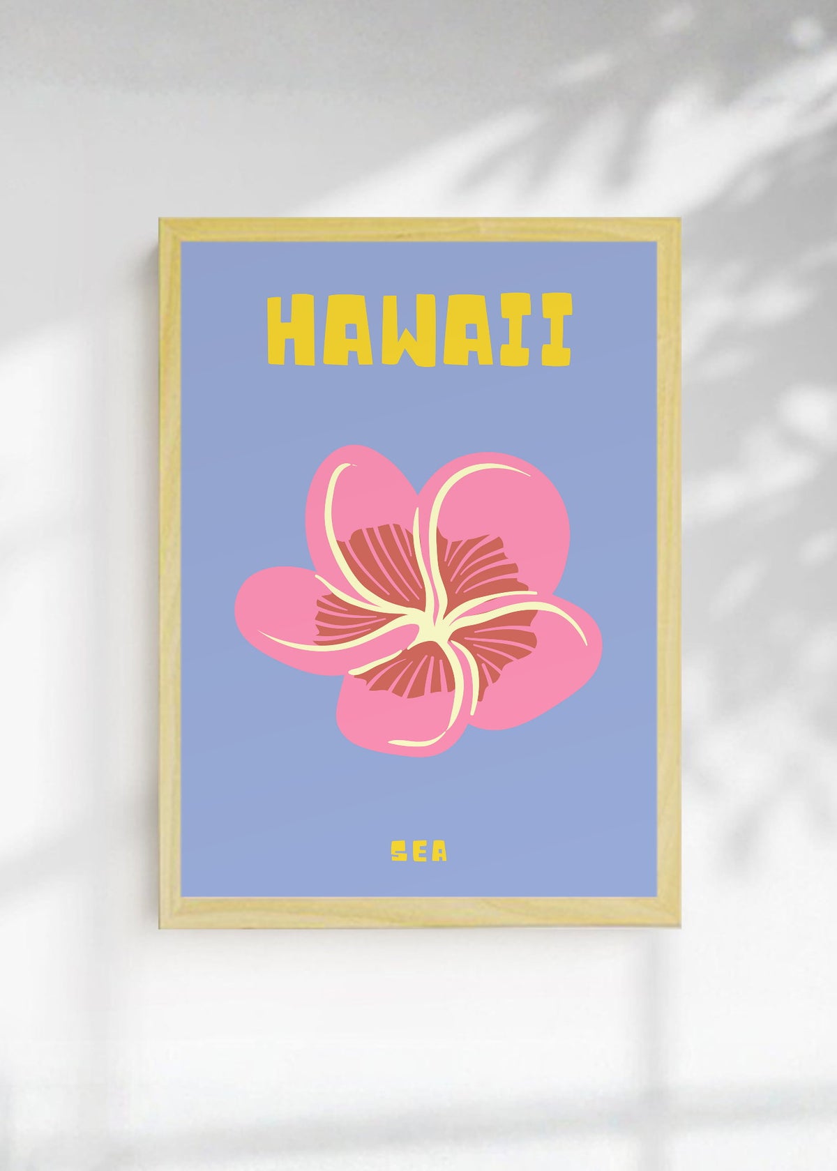 Cuadro Decorativo Travel, Hawaii, Flor Violeta