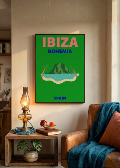 Cuadro Decorativo Travel, Ibiza, España, Isla Verde II