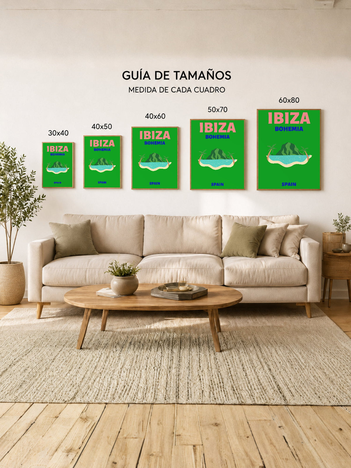 Cuadro Decorativo Travel, Ibiza, España, Isla Verde