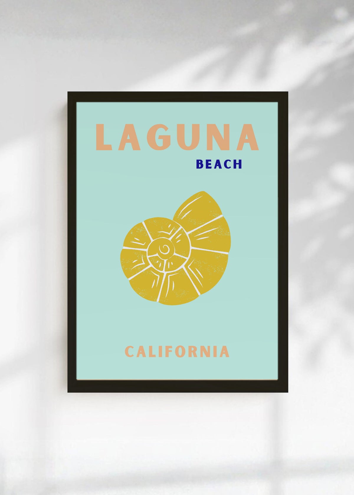 Cuadro Decorativo Travel, Laguna, California, Caracol Menta