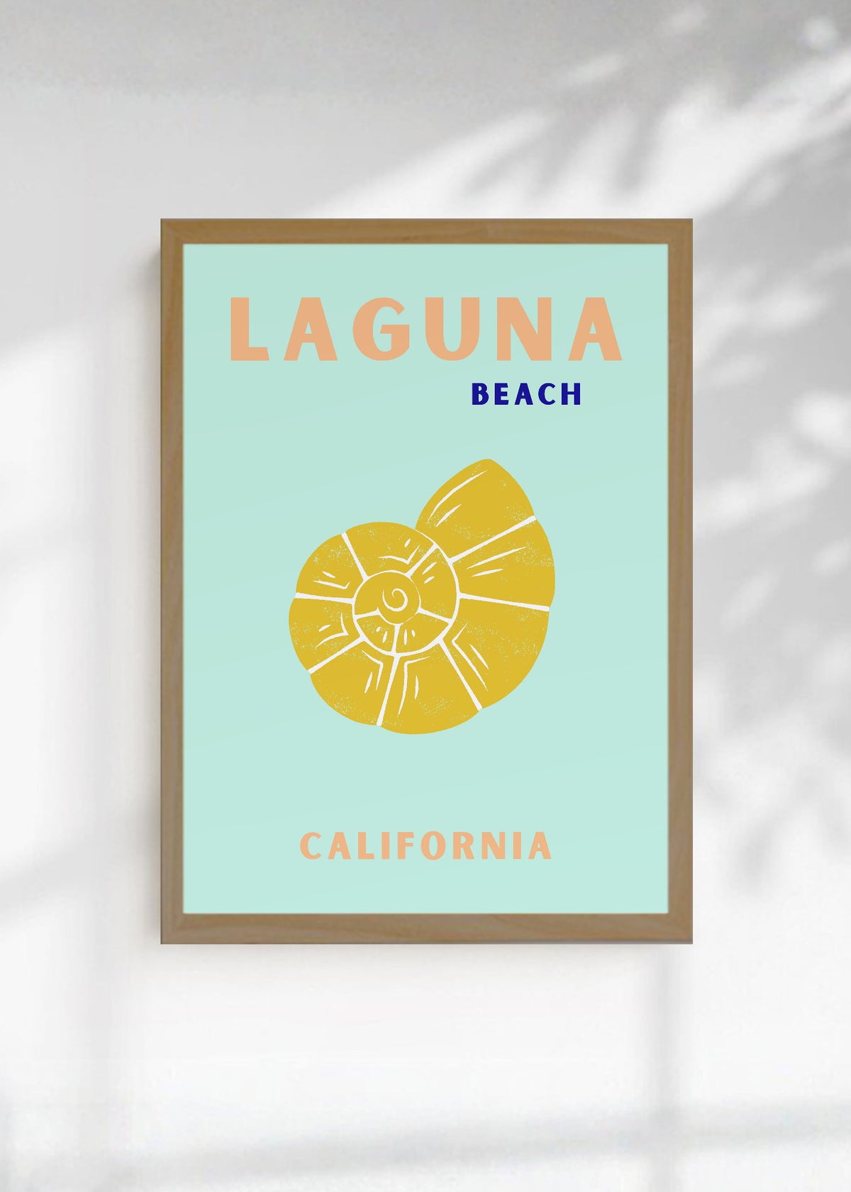 Cuadro Decorativo Travel, Laguna, California, Caracol Menta