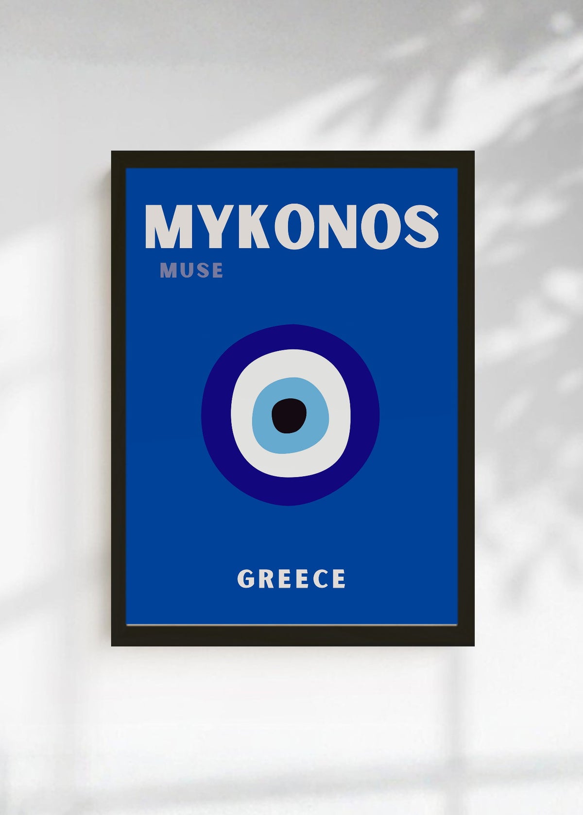 Cuadro Decorativo Travel, Mykonos, Grecia, Ojo Turco Azul Marino