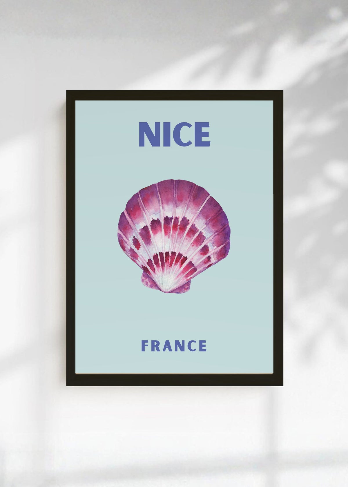 Cuadro Decorativo Travel, Niza, Francia, Caracol Celeste