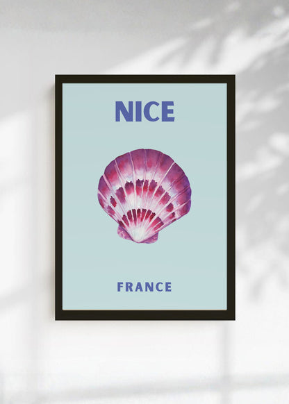 Cuadro Decorativo Travel, Niza, Francia, Caracol Celeste