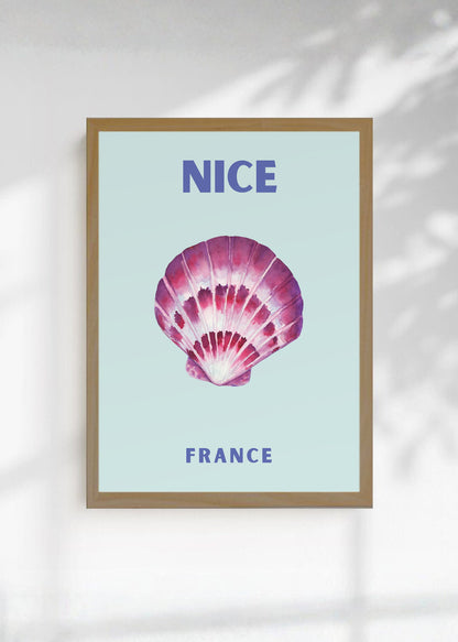 Cuadro Decorativo Travel, Niza, Francia, Caracol Celeste