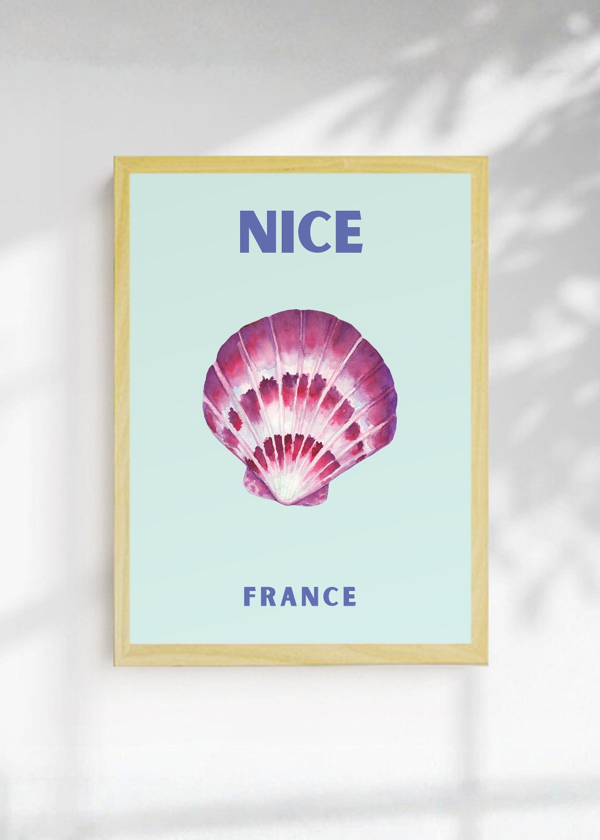 Cuadro Decorativo Travel, Niza, Francia, Caracol Celeste