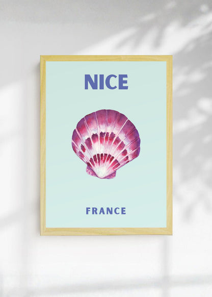 Cuadro Decorativo Travel, Niza, Francia, Caracol Celeste
