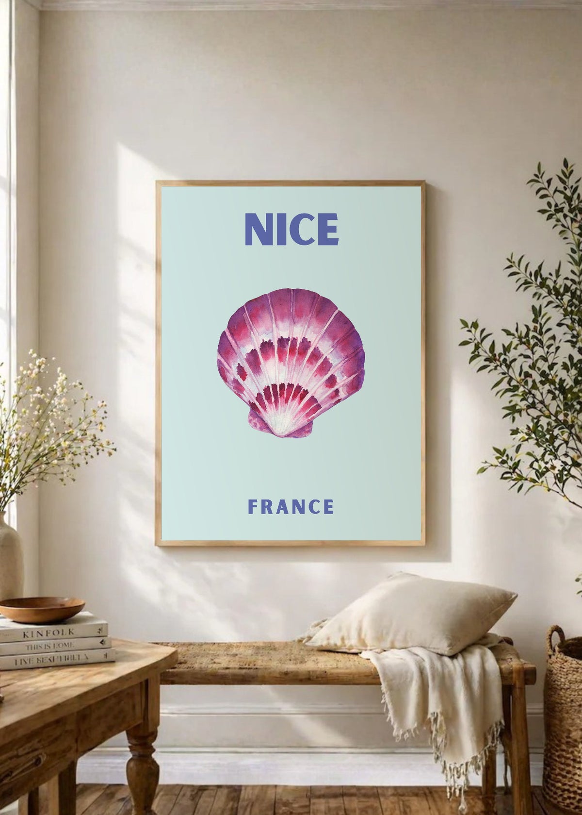 Cuadro Decorativo Travel, Niza, Francia, Caracol Celeste