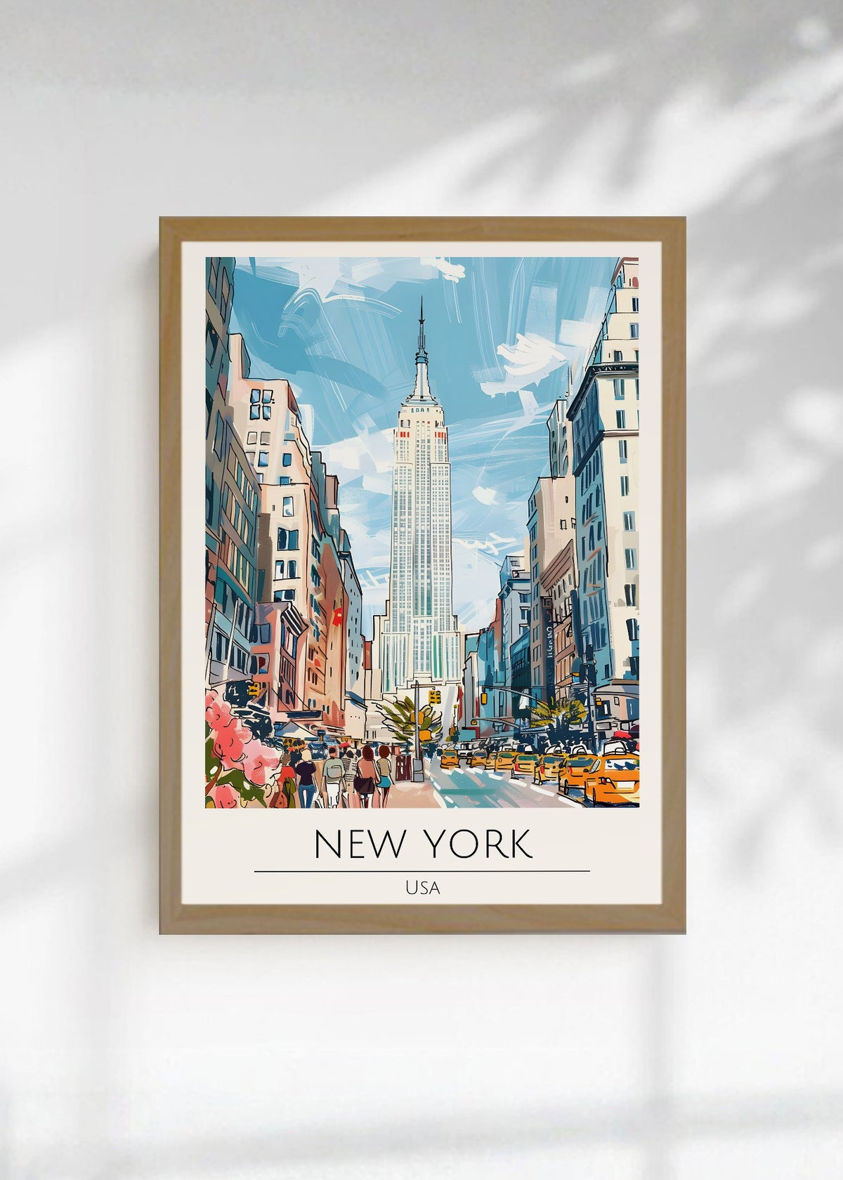Cuadro Decorativo Travel, Nueva York, USA, Ilustración Flatiron