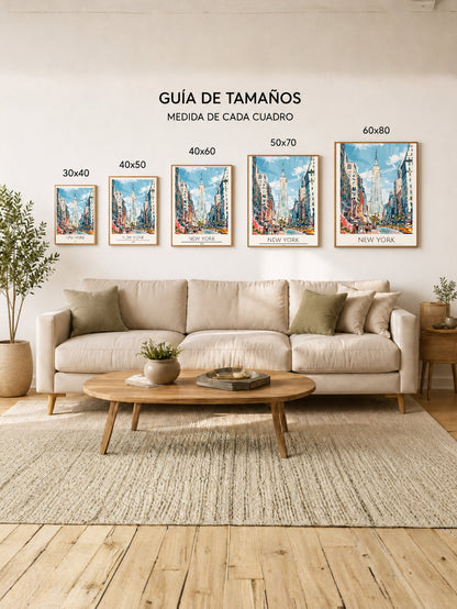 Cuadro Decorativo Travel, Nueva York, USA, Ilustración Flatiron