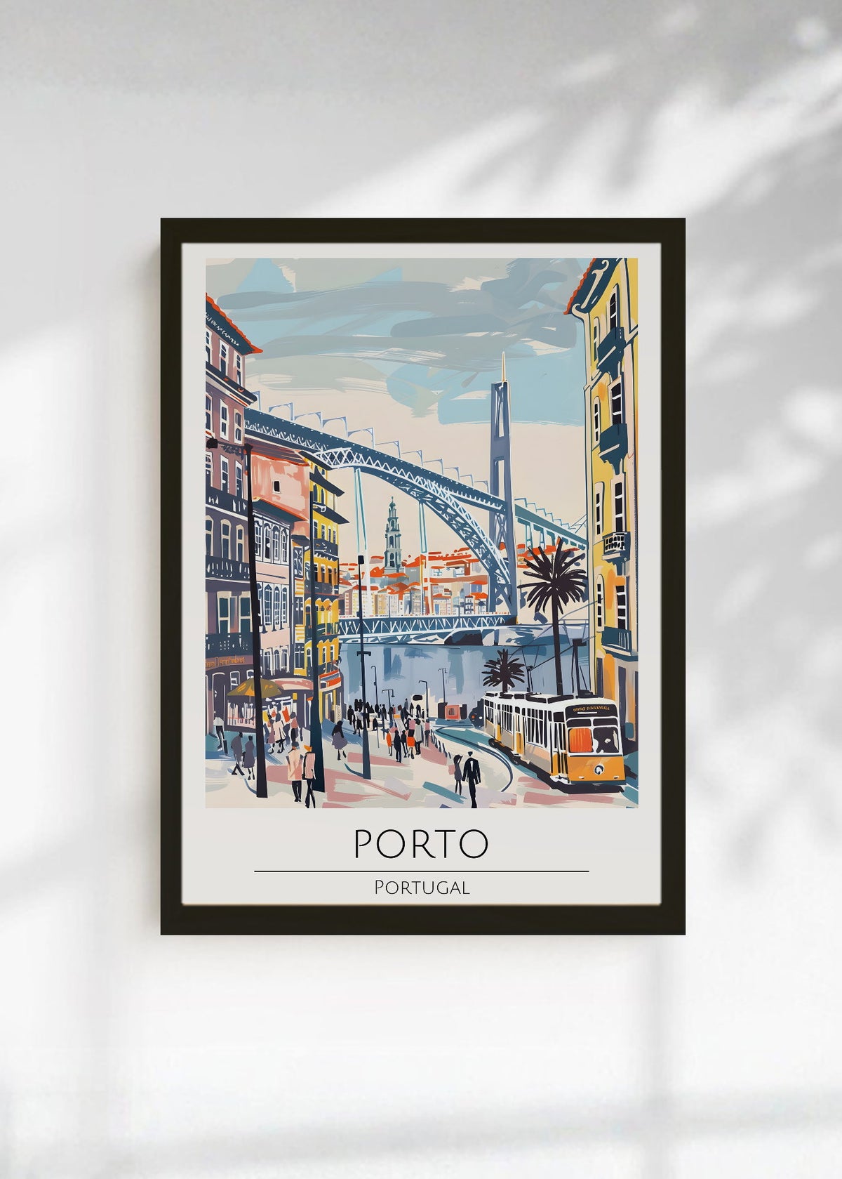 Cuadro Decorativo Travel, Oporto, Portugal, Ilustración Puente