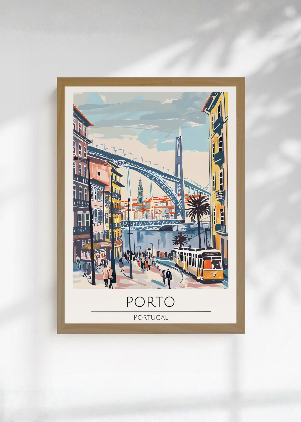 Cuadro Decorativo Travel, Oporto, Portugal, Ilustración Puente