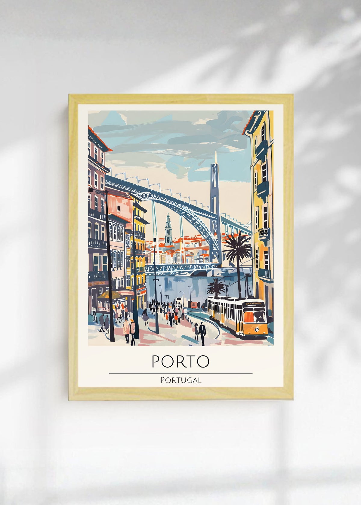 Cuadro Decorativo Travel, Oporto, Portugal, Ilustración Puente