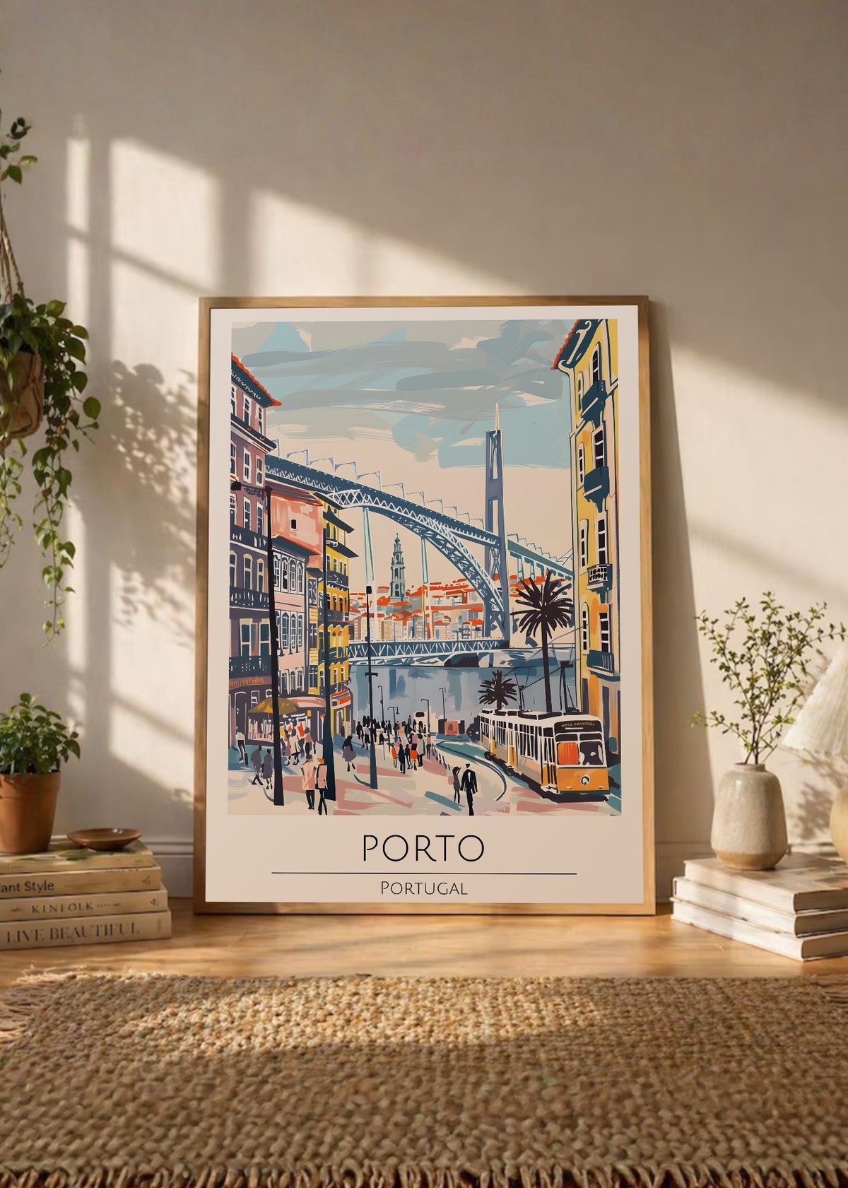 Cuadro Decorativo Travel, Oporto, Portugal, Ilustración Puente