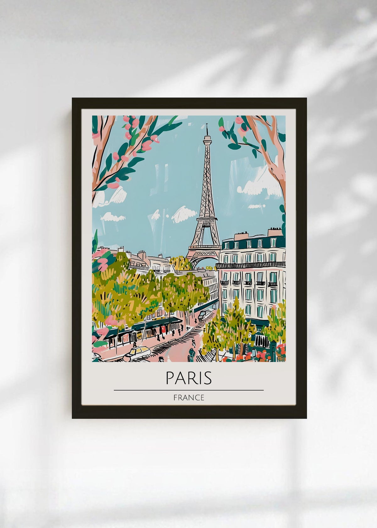 Cuadro Decorativo Travel, París, Francia, Ilustración Torre Eiffel