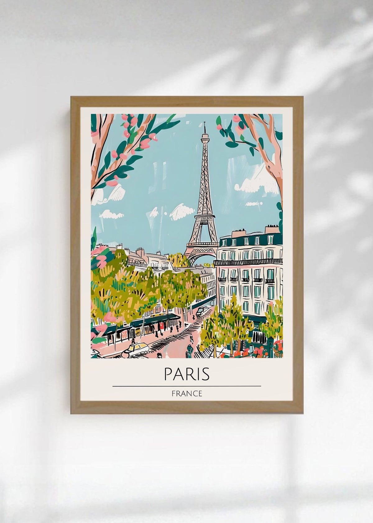 Cuadro Decorativo Travel, París, Francia, Ilustración Torre Eiffel