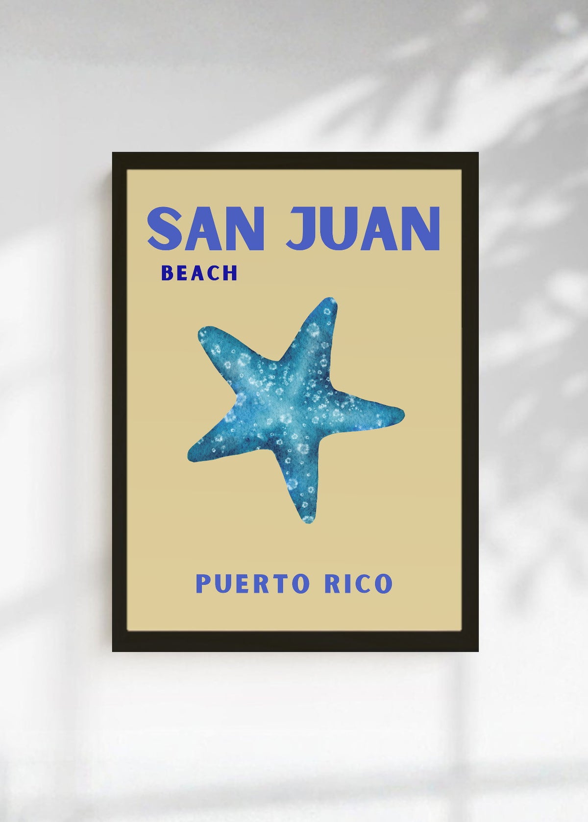 Cuadro Decorativo Travel, San Juan Puerto Rico, Estrella Mar Durazno