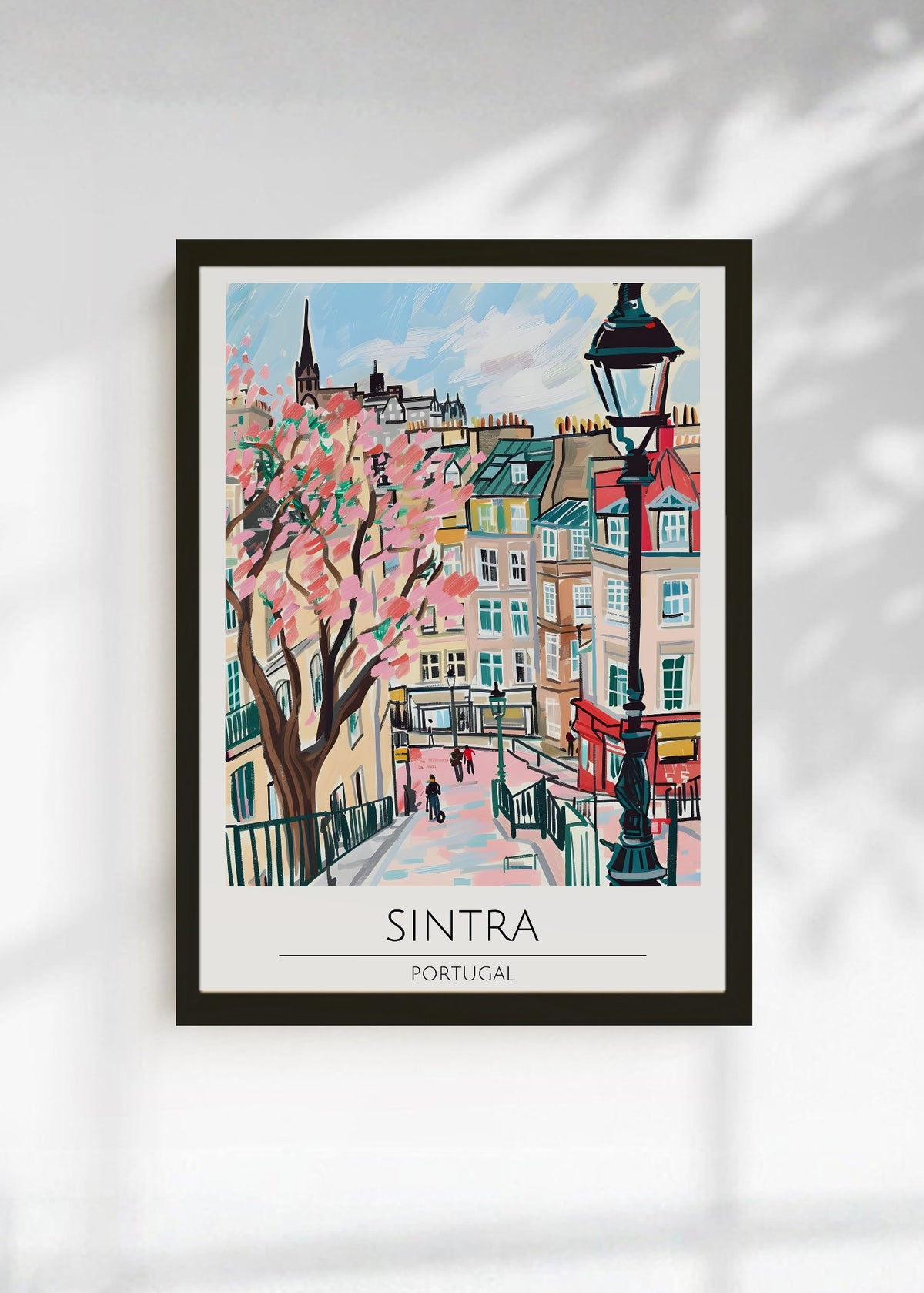Cuadro Decorativo Travel, Sintra, Portugal, Ilustración Ciudad