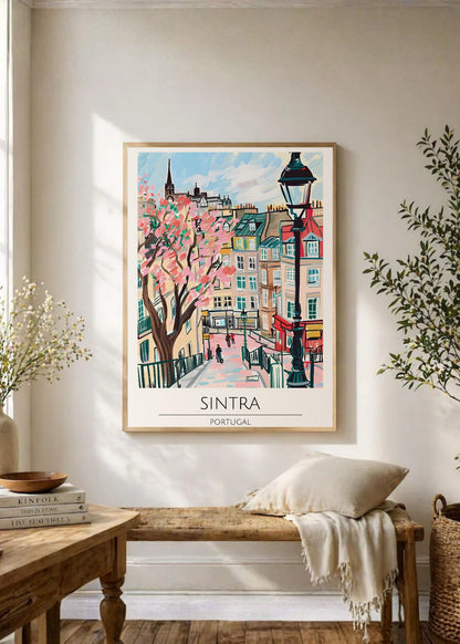 Cuadro Decorativo Travel, Sintra, Portugal, Ilustración Ciudad